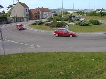 General view of french roundabout